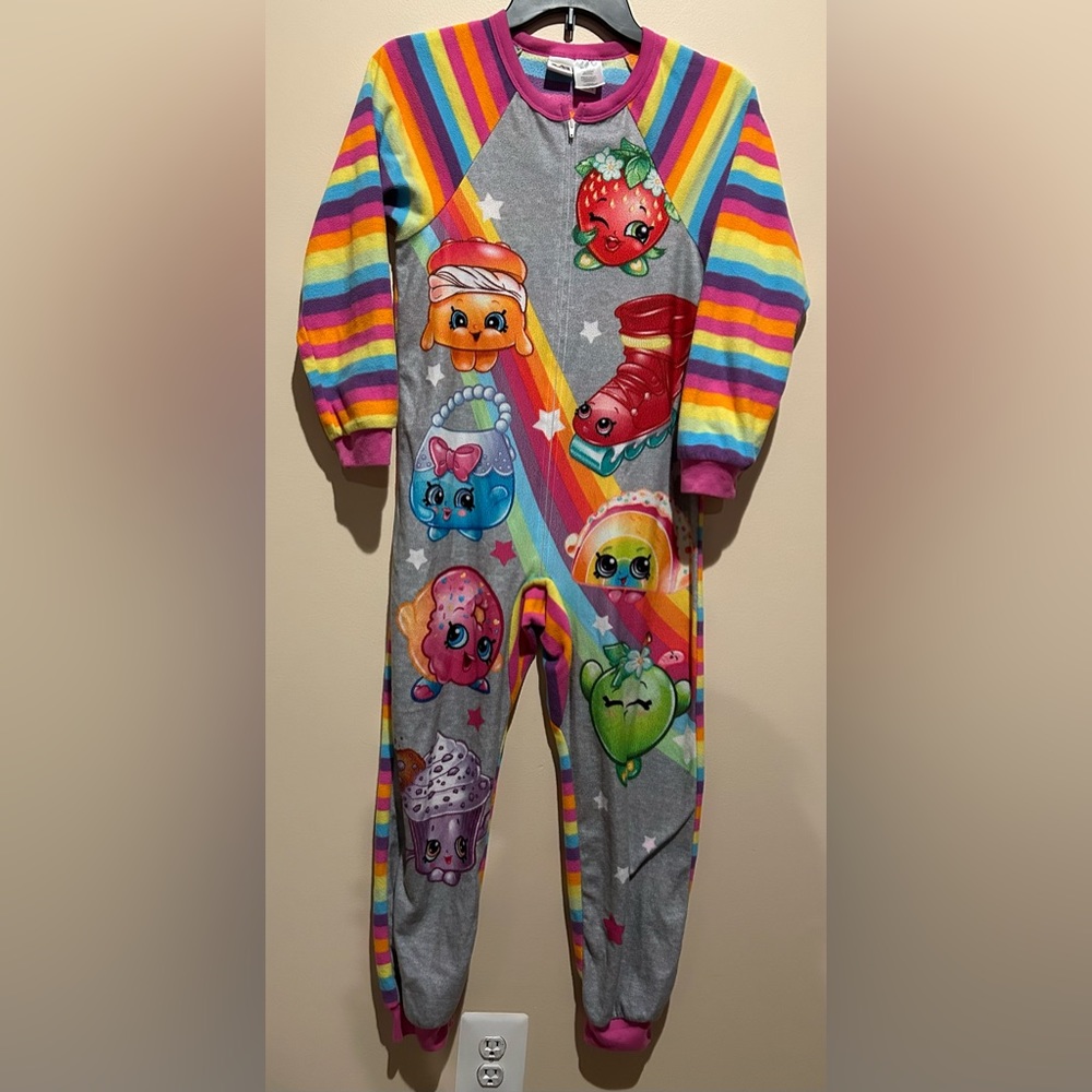 Shopkins Girls Onsie Footie Pajama 10/12
